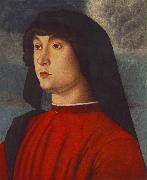 BELLINI, Giovanni Portrait of a Young Man in Red3655 Sweden oil painting reproduction